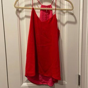 NWOT EXPRESS Reversible Barcelona Cami Royal Red/Pink - XS